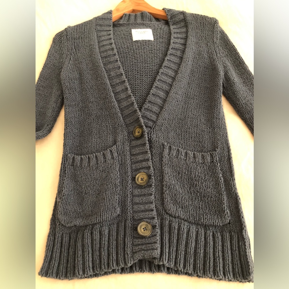 Abercrombie & Fitch Women’s Knit Cardigan. Blue, Size XS. Perfect Condition - Picture 4 of 12